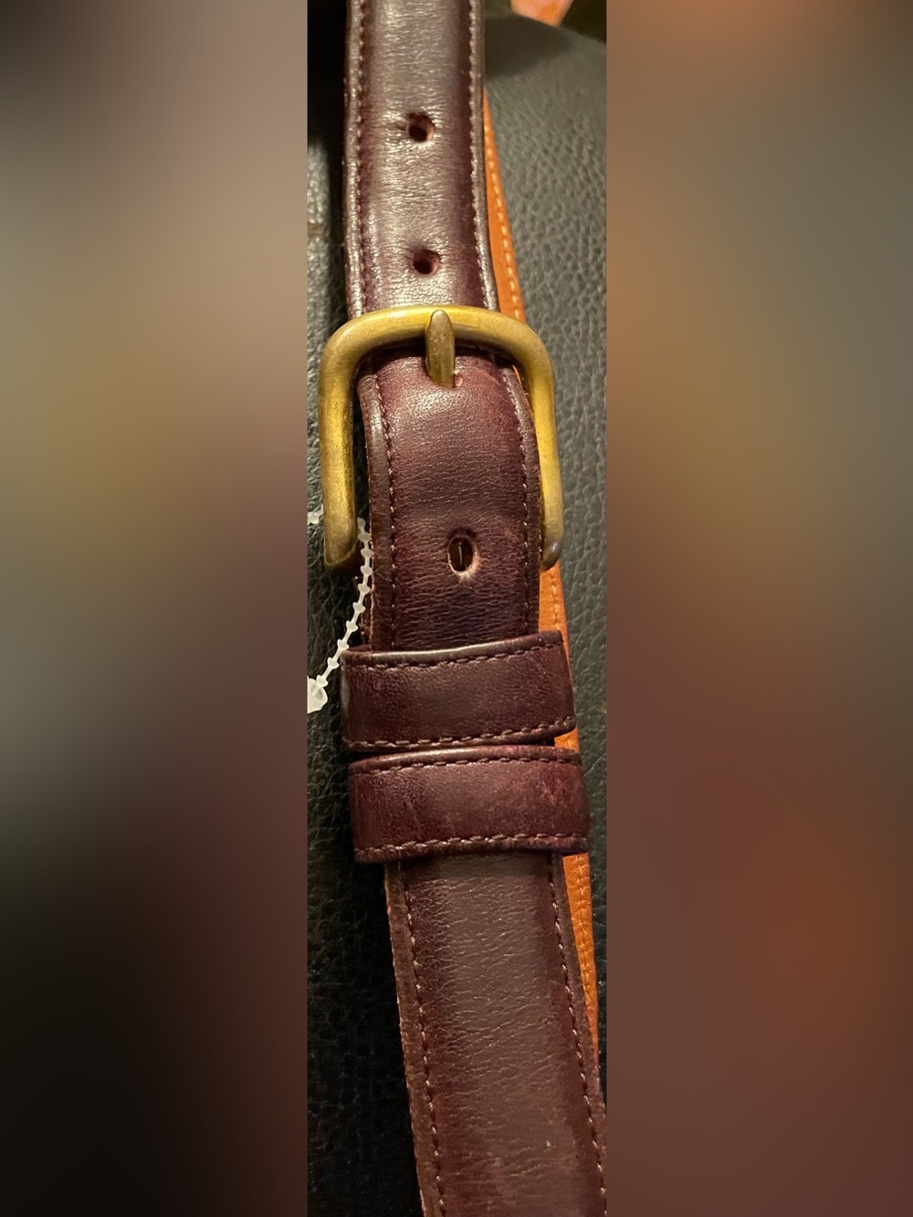 Coach Leather Shoulder Bag Strap in Dark Brown
